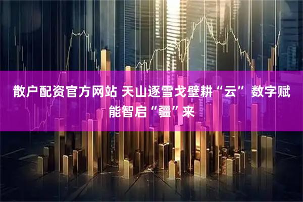 散户配资官方网站 天山逐雪戈壁耕“云” 数字赋能智启“疆”来
